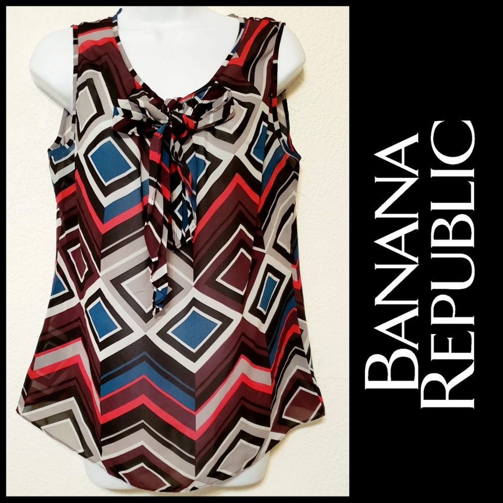 Banana Republic Sheer Sleeveless Top